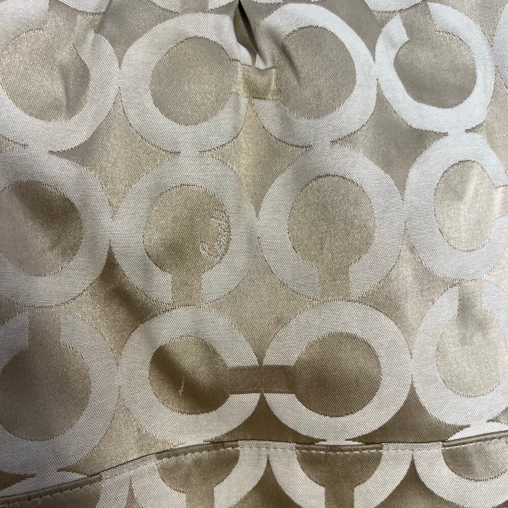 Coach Gold Logo C Satchel Shoulder Bag Large - Picture 3 of 12